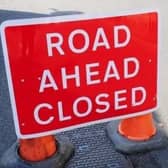 Road closure on the A27 in East Sussex
