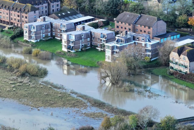Flooding at fields near Pulborough on Tuesday, November 14