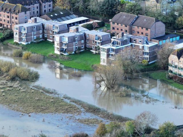 Flooding at fields near Pulborough on Tuesday, November 14