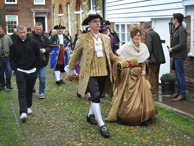 The 71st National Town Criers' Championships in Rye on October 12 2024.