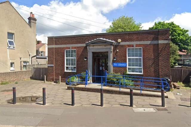 Broadwater Library in Dominion Road, Broadwater, Worthing. Picture: Google