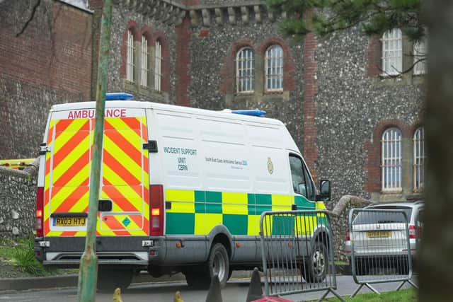 Emergency services attended a ‘medical incident’ at HMP Lewes at about 12.30pm on Thursday, March 28. Photo: Eddie Mitchell