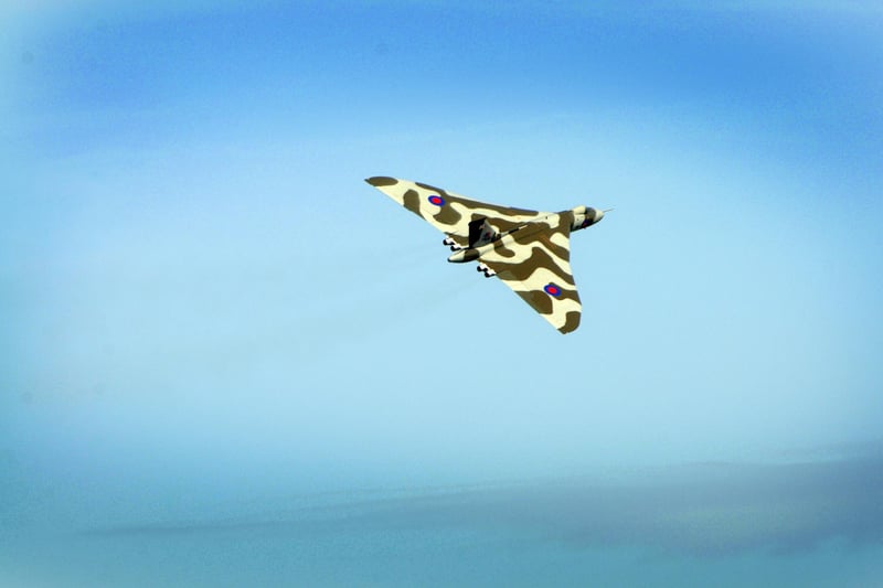 Vulcan over Hastings. Pic by Frank Copper. 15/6/13