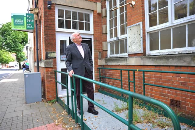 Mike Tyler, 84, who founded the Global Community Development Network charity, initially planned to ‘revitalise’ a long-derelict town-centre pub – The Wheatsheaf in Richmond Road.  Pic S Robards SR2206281