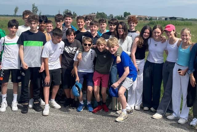 The children from Highfield and Brookham Schools were given a warm welcome at the Istituto Comprensivo di Fontanellato e Fontevivo