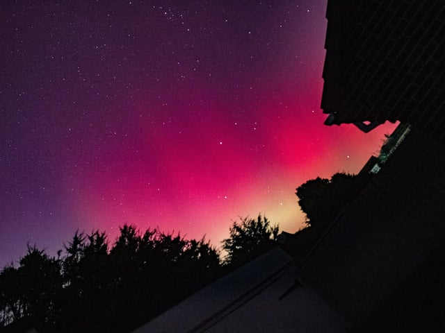 The Northern Lights captured in Hastings. Picture: Josh Lee