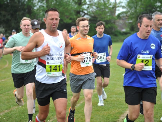 Burgess Hill 10k section of the May bank holiday weekend Mid Sussex Marathon.  Event - Burgess Hill Mid Sussex 10K.  HR26050501. Pic Hollie R/Iconic Media Group : Burgess Hill races at the 2026 Mid Sussex Marathon