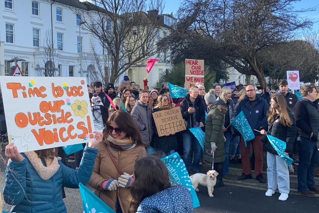 Teacher strikes in Eastbourne