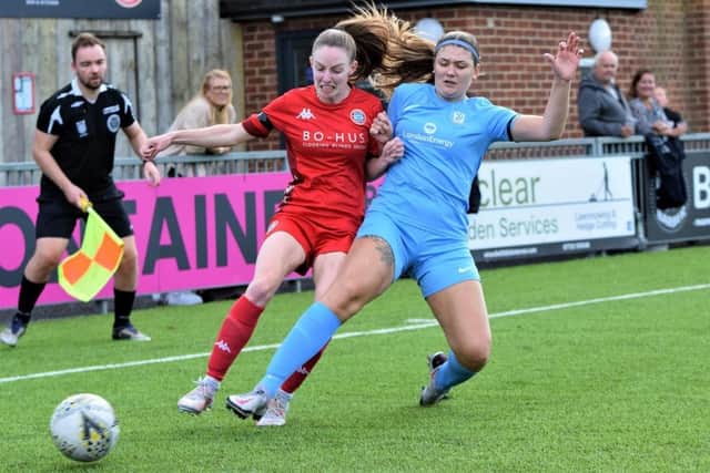 Worthing Women take on - and beat - Enfield | Picture: Onerebelsview