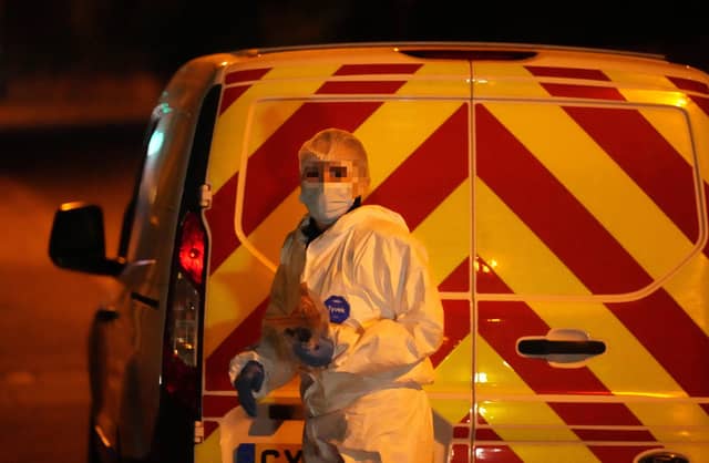 Police were seen in Mill Road, Worthing, on Sunday, April 2, at about 10pm