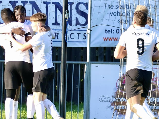 Action from Eastbourne United v Bexhill United, Steyning v Horsham YMCA and Midhurst v Loxwood in the SCFL