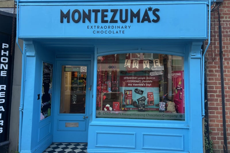 Montezuma's on 29 East Street has Valentine's chocs!
