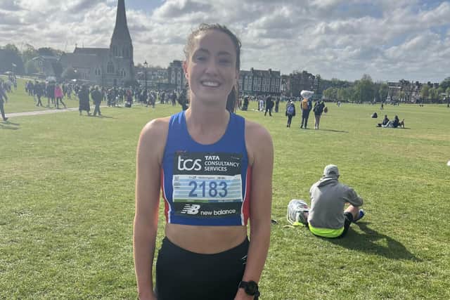 Grace Baker of the Hastings AC at London Marathon | Contributed picture