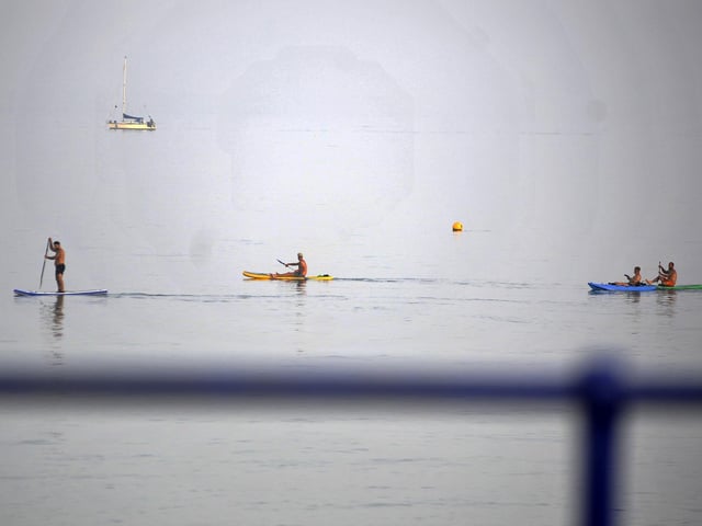 People enjoying the heatwave in Eastbourne (Photo by Jon Rigby)