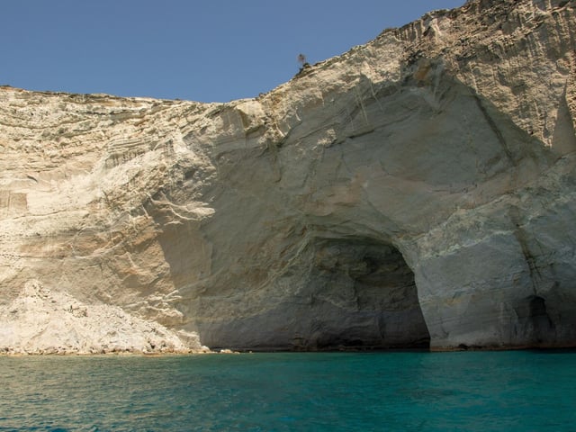 Only accessible by boat, Kleftiko Beach offers "amazing scenery on an amazing island" on the Greek isle of Milos