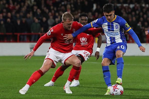 Showed excellent attacking instincts to score on his full Premier League debut as he latched on to poor goalkeeping from Navas. Teed up Mitoma for a great chance with a composed throughball. Moved to the right in the second half and an encouraging debut.