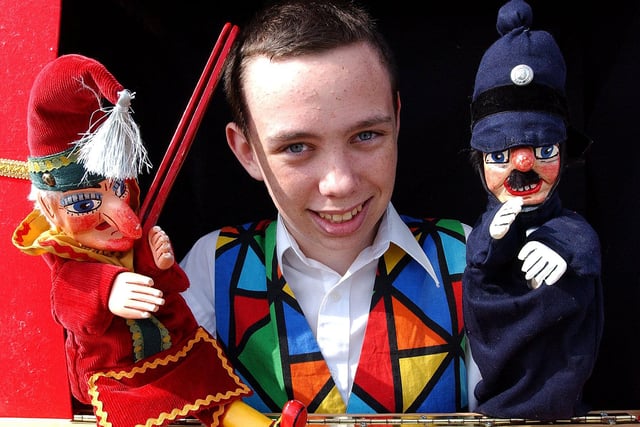 Punch and Judy man Joe Burns ready for a show