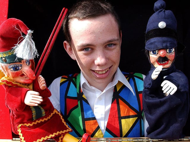 Punch and Judy man Joe Burns ready for a show