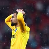 Robert Sanchez played in the FA Cup semi-final loss for Brighton against Man United at Wembley Stadium