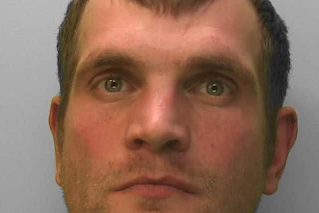 Peter Jonas has been jailed for more than two years after assaulting and repeatedly harassing a woman. Photo: Sussex Police