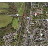 Public Footpath ANS-101CR,  630 metres north of Wivelsfield railway station.
