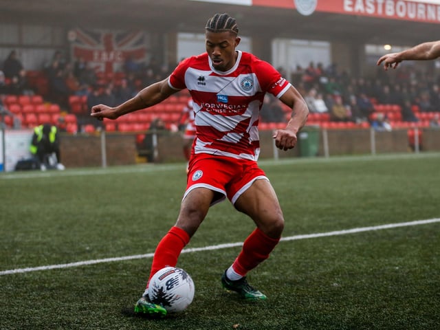 Eastbourne Borough take on Taunton Town in the fog - before the match was abandoned