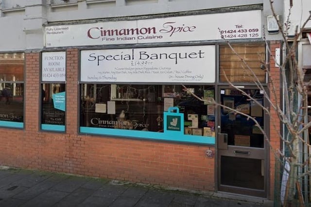 - Cinnamon Spice
- 18 Kings Rd, Saint Leonards-on-sea TN37 6DU
- Overall rating: 4.5*
- Amount of reviews: 2,346

Picture from Google.
