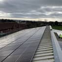 New rooftop solar panels at Goldstone Primary School in Hove.