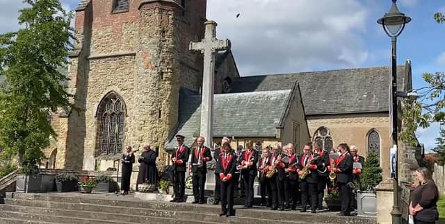 Midhurst and Petworth honoured the new King, Charles III over the weekend with a variety of services and commemorations. (September 10 and 11).
Picture courtesy of Petworth Town Council.