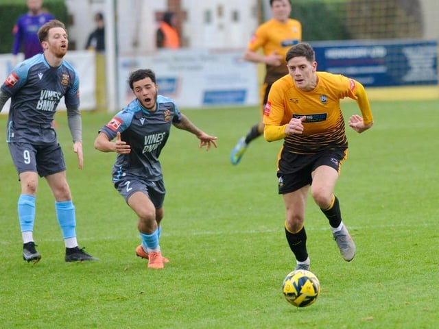 Action from Littlehampton Town's 1-0 win over Three Bridges in the Isthmian south east division