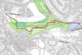 Proposed route through Alexandra Park