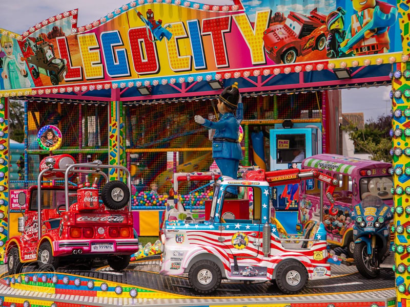 Fairground rides went down a treat with the little ones.