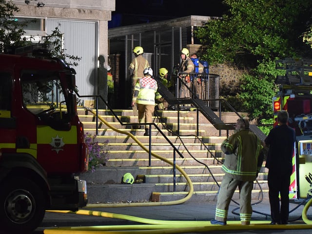 There were ‘no reports of casualties’ at an ‘accidental fire’ on the second floor of a commercial building in Eastbourne, East Sussex Fire & Rescue Service have confirmed.