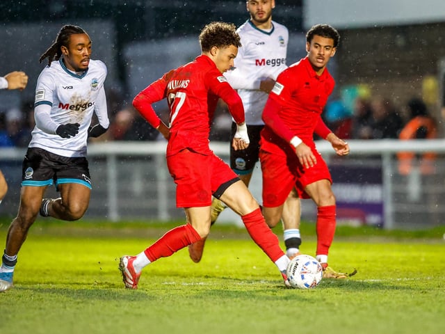 Action from Eastbourne Borough's brilliant 5-2 win away at Dover Athletic in the National League South