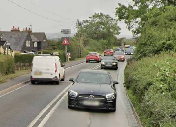 A27 near Selmeston. Photo: Google Street View