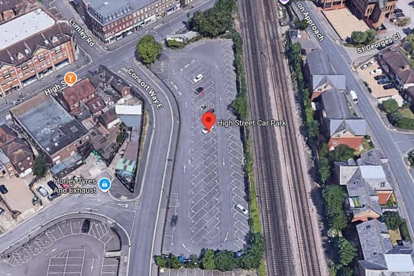 The Conservatives announced last month their intention of selling the Horley High Street car park. Picture courtesy of Google