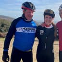Johan with Horsham Cycling members Tony and Angela Brown