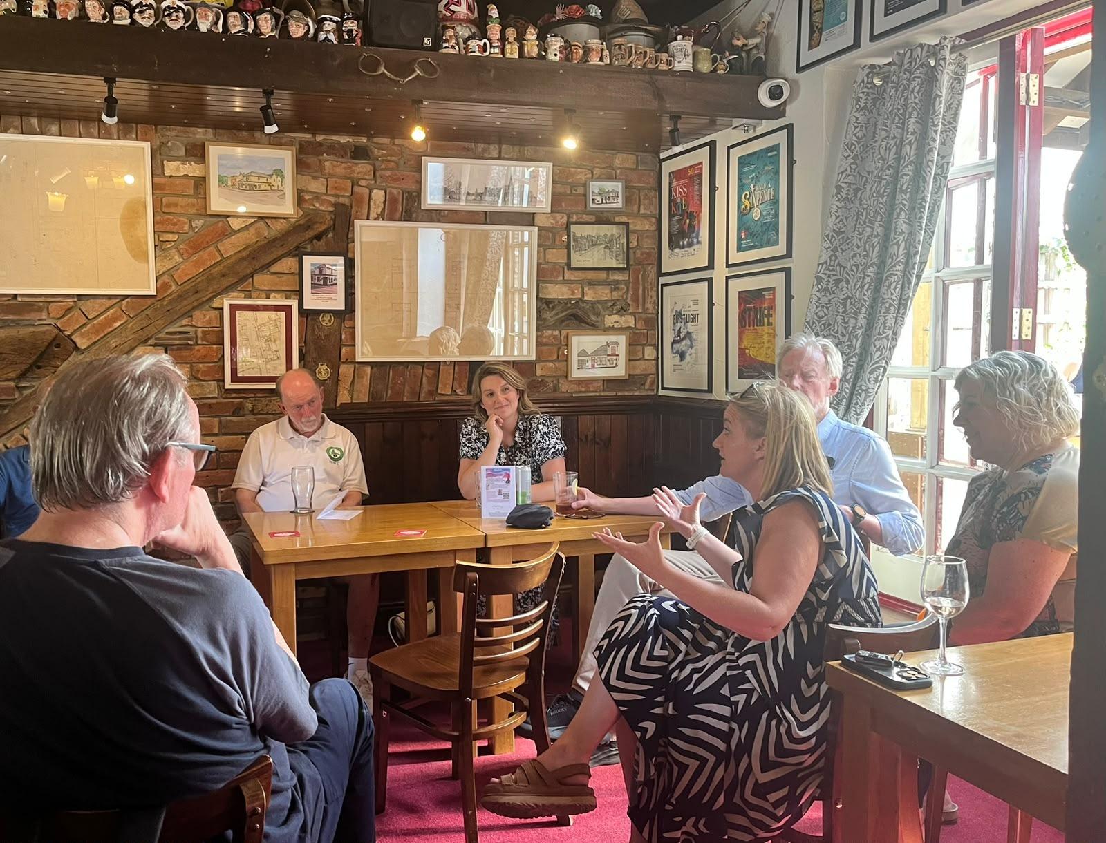Pressures facing pubs discussed when Chichester MP met campaigners