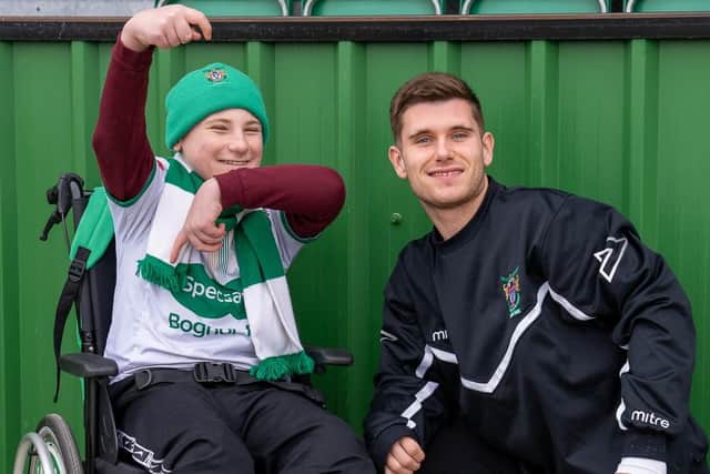 Rhys Fuller meet his Rocks heroes | Pictures: Lyn Phillips and Trevor Staff