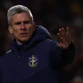 Steve Morison when he was manager of Sutton United. (Photo by Andrew Redington/Getty Images)