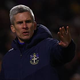Steve Morison when he was manager of Sutton United. (Photo by Andrew Redington/Getty Images)