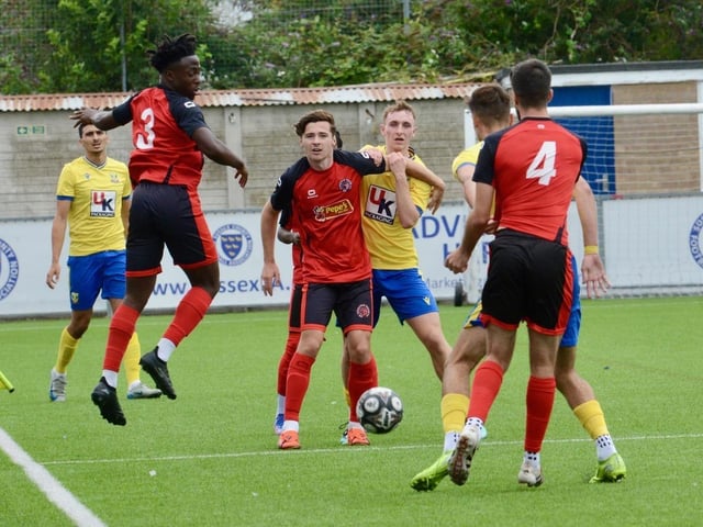 Lancing FC v Harefield United, FA Cup preliminary round