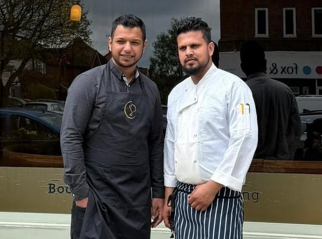 The manager and head chef at Shafiques in Goring Road