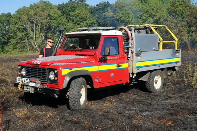 East Sussex Fire & Rescue Service was called to a wild fire in Uckfield on Saturday, August 13