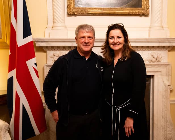 Two local people who help keep Eastbourne safe were invited to Downing Street by the town’s MP Caroline Ansell for the Local Community Safety Champions’ reception. Picture: Caroline Ansell