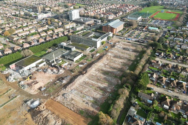 NEW HOUSING  BARRINGTON RD WORTHING:Development at former HMRC site in Barrington Road, Worthing. Picture: Eddie Mitchell