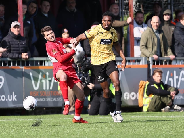 Worthing beat Maidstone in the National South play-off semi-final at a packed Woodside Road