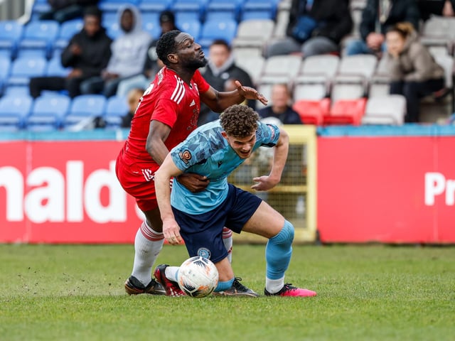 Action from Eastbourne Borough's defeat at Welling in National League South