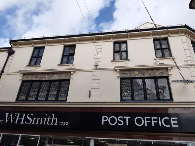 More of the beautiful windows above W.H. Smith