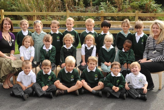 New reception pupils at Bolnore Village Primary School, Haywards Heath, in 2010